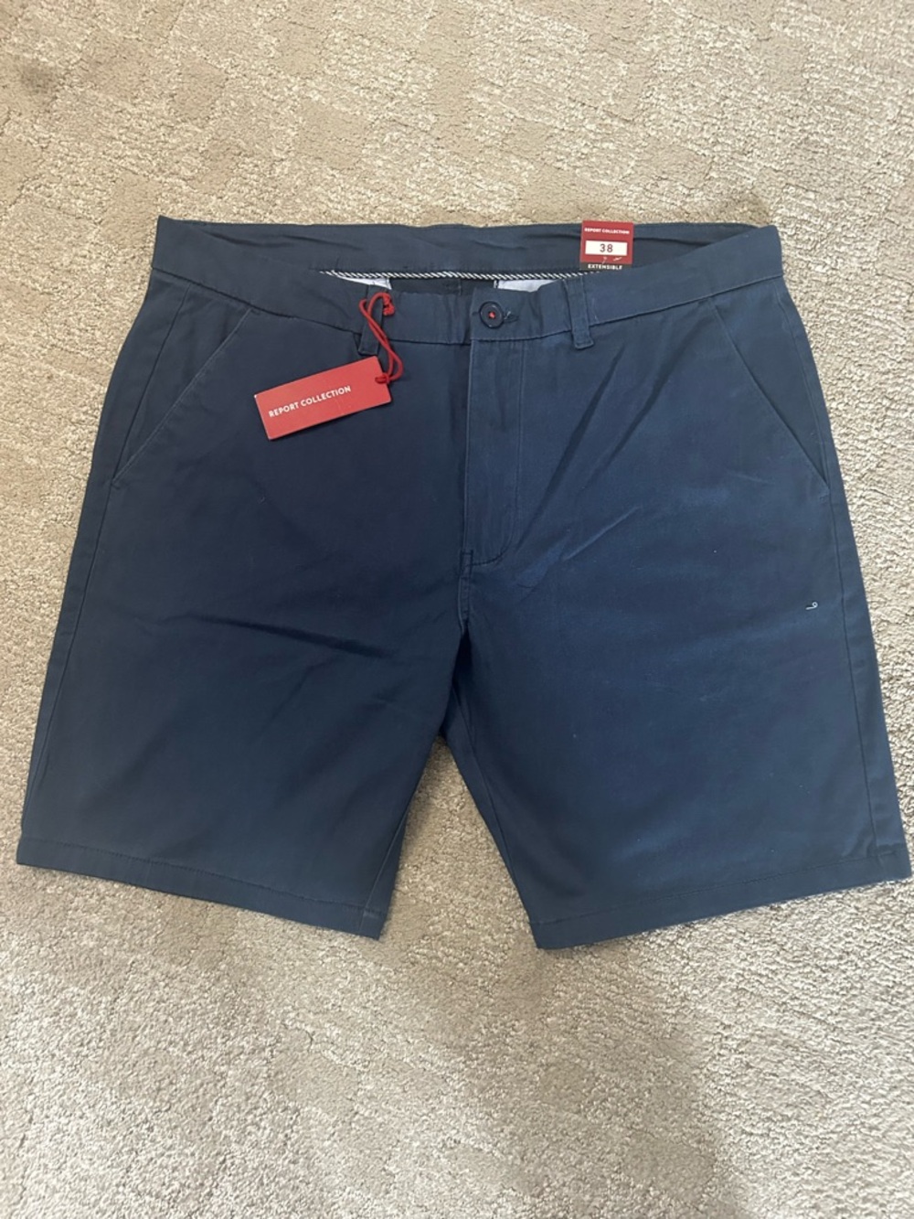 Report Collection Men's Navy Casual Shorts